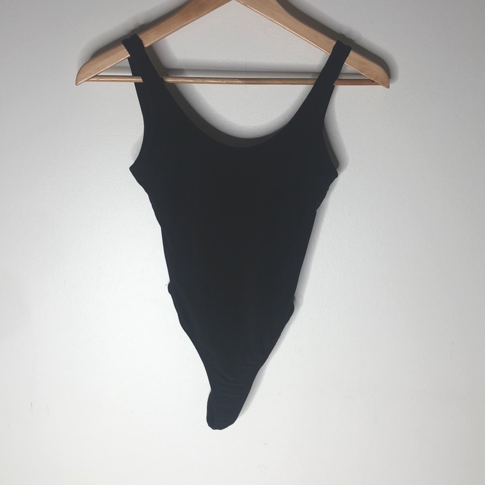 Black Thong body suit